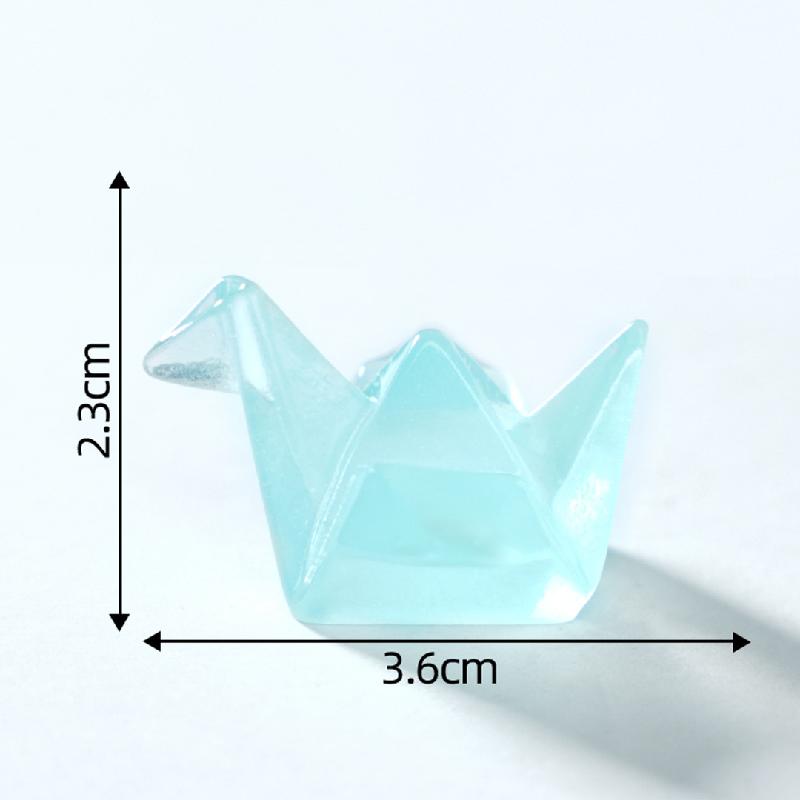 Tiểu cảnh hạc giấy phát sáng, túi bất ngờ DIY, phụ kiện bàn tiểu cảnh mini (ZC-688)