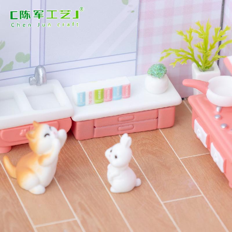 Phụ Kiện Tiểu Cảnh 微景观创意少女心娃娃屋厨房用品 微diy装饰品配件微缩迷你小摆件