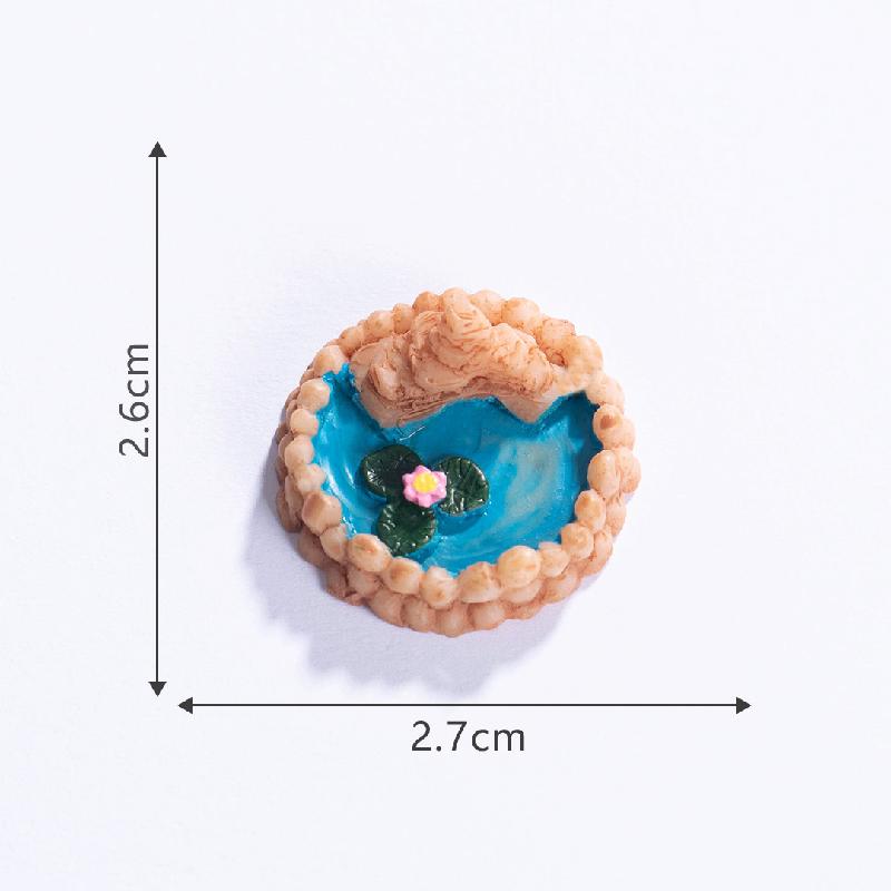 Hồ nước giả rêu, tháp, vườn mini DIY, phụ kiện bàn tiểu cảnh nhỏ dễ thương (ZC-27)