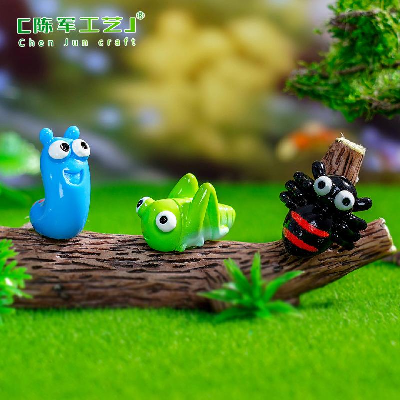 Phụ Kiện Tiểu Cảnh 微景观创意大眼昆虫青蛙蜜蜂园艺造景 DIY装饰配件迷你桌面小摆件