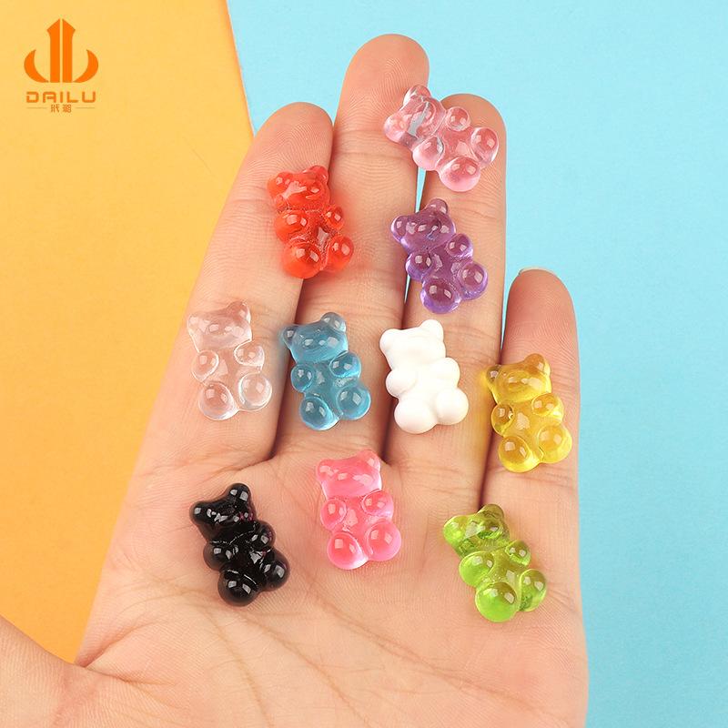 Charm gấu trong suốt DIY vỏ điện thoại (FF-164)
