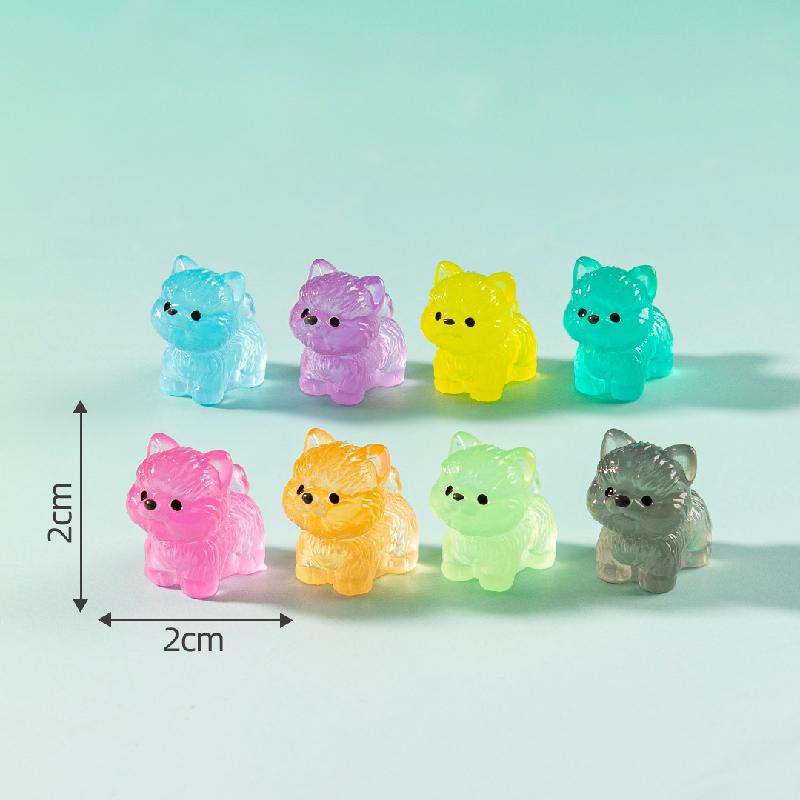 Tiểu cảnh chó phát sáng DIY, phụ kiện treo tiểu cảnh mini micro scene dễ thương (ZC-890)