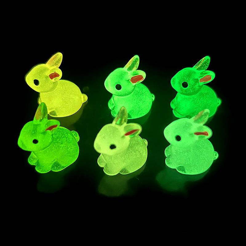 Charm thỏ phát sáng DIY trang trí tiểu cảnh (FF-370)