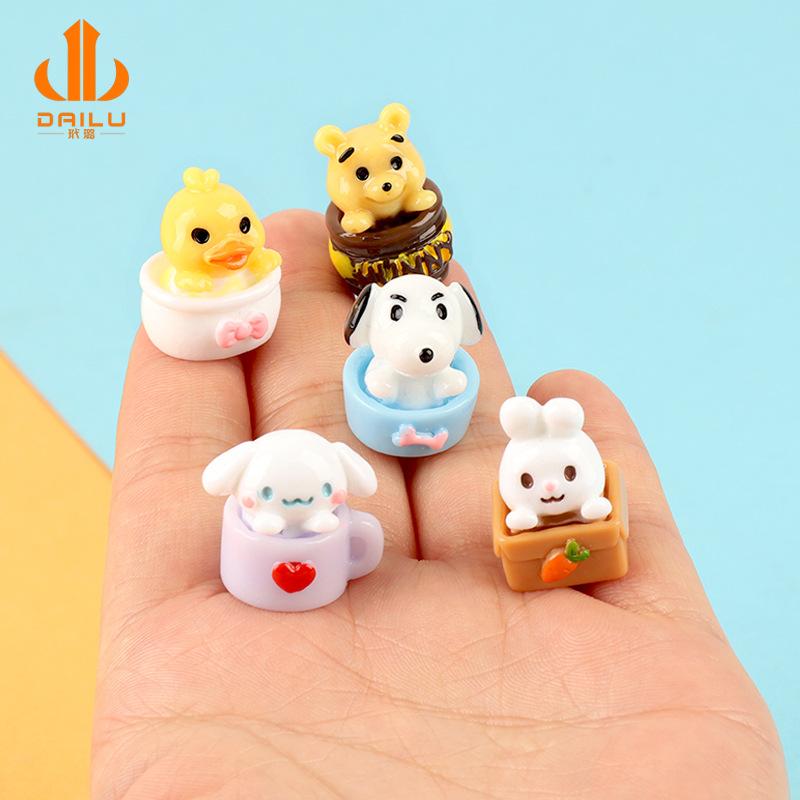 Charm thỏ mini DIY trang trí điện thoại (FF-414)