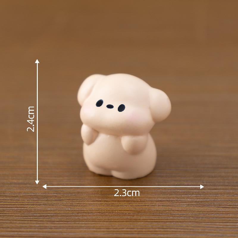 Tiểu cảnh mèo, chó dễ thương, búp bê DIY, phụ kiện bàn tiểu cảnh mini (ZC-569)