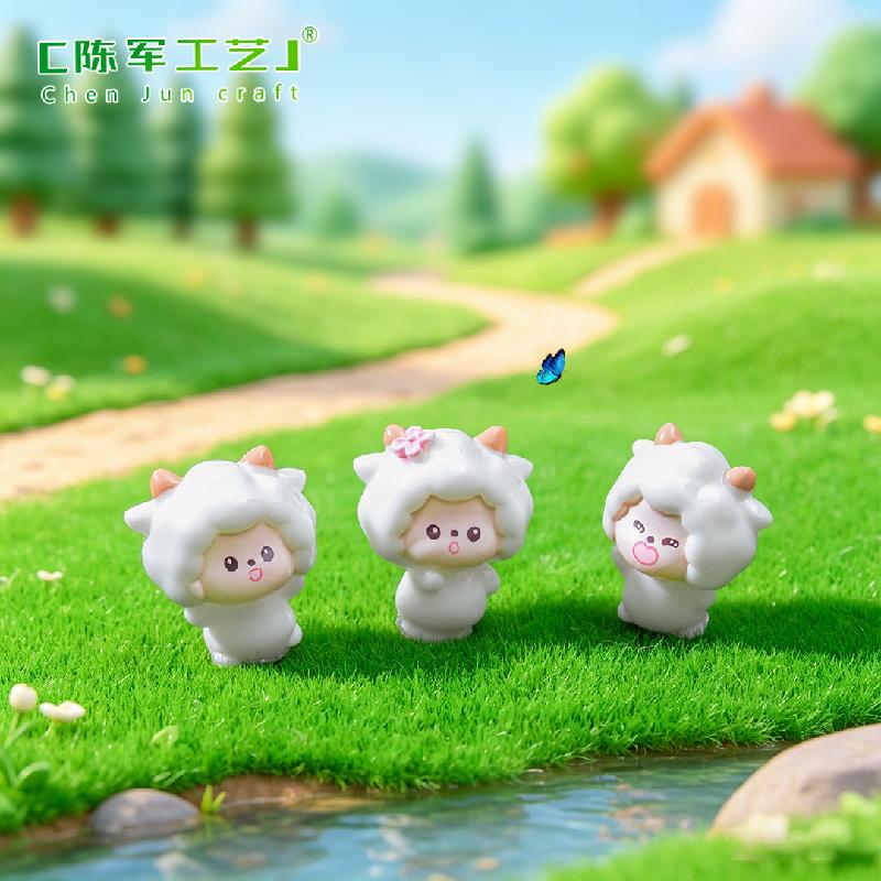 Phụ Kiện Tiểu Cảnh Cừu đáng yêu mini trang trí sân vườn tiểu cảnh (PK-706)