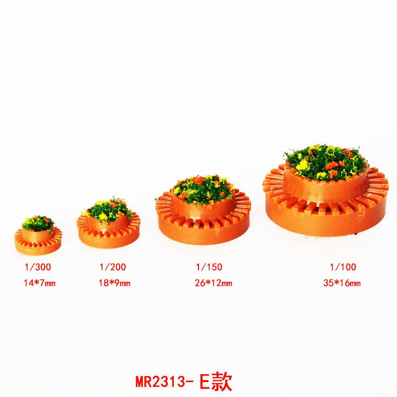 Phụ Kiện Mô Hình Bồn Hoa Tròn Mini Mô Hình Cảnh Quan (MH-207)