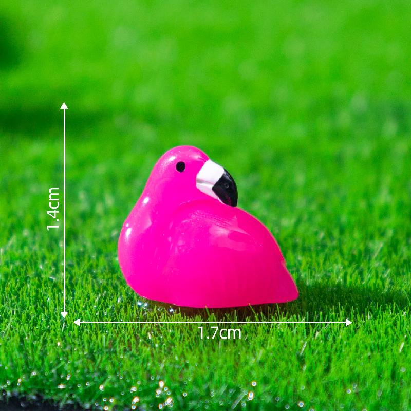 Tiểu cảnh hồng hạc mini DIY, phụ kiện tiểu cảnh resin treo bàn garden đáng yêu cute (ZC-1414)