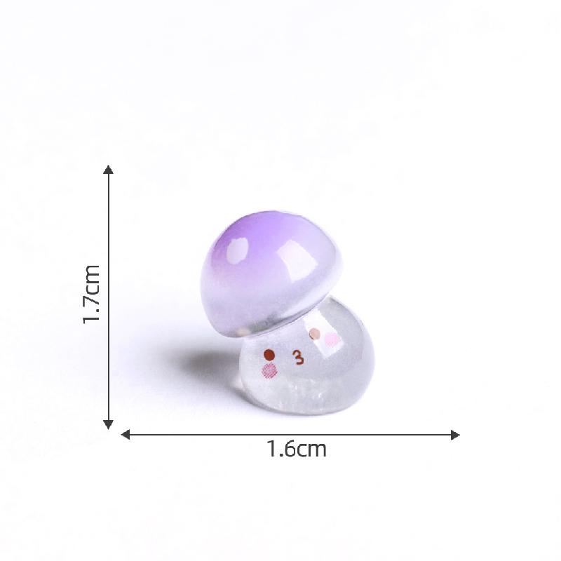 Tiểu cảnh nấm nghiêng phát sáng, rêu DIY, phụ kiện bàn tiểu cảnh mini đáng yêu (ZC-326)