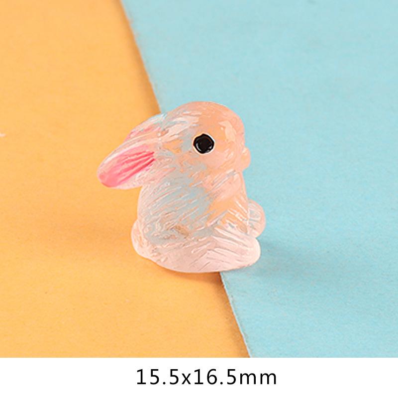 Charm thỏ phát sáng DIY trang trí tiểu cảnh (FF-272)