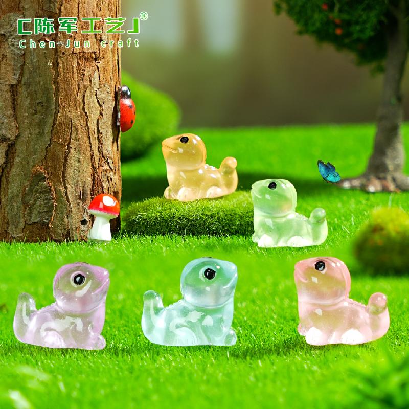 Phụ Kiện Tiểu Cảnh Tiểu cảnh tắc kè nhỏ phát sáng DIY, phụ kiện tiểu cảnh mini resin garden treo bàn đáng yêu cute (ZC-1436)
