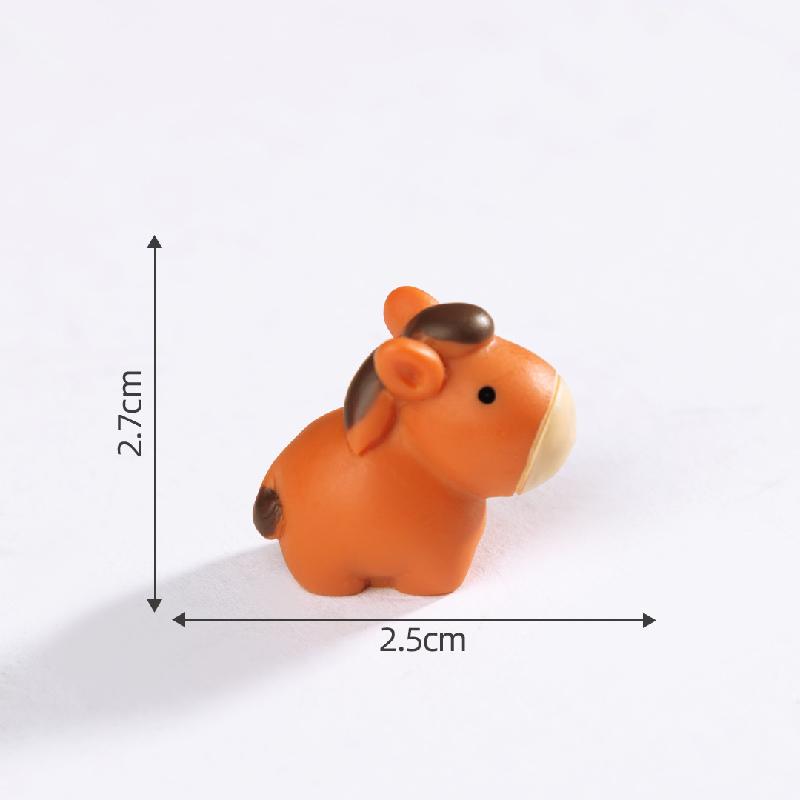 Tiểu cảnh ếch cá sấu tê giác DIY, phụ kiện tiểu cảnh mini bàn đáng yêu, cute (ZC-906)