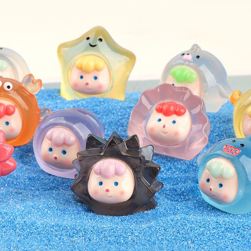 Charm sinh vật biển phát sáng DIY trang trí để bàn (FF-10)