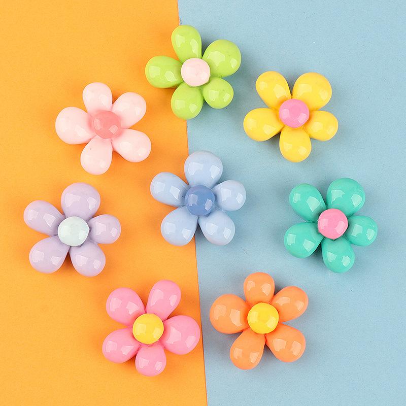 Charm LaBuBu 亮面肉肉花彩色 大小diy奶油胶手机壳冰箱贴发夹饰品树脂配件批发