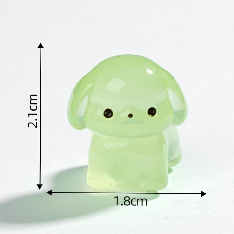 Tiểu cảnh cún nhỏ phát sáng DIY, phụ kiện tiểu cảnh mini resin garden treo bàn xe đáng yêu cute (ZC-1471)