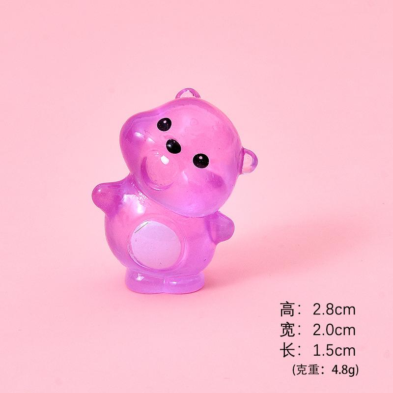 Hải ly phát sáng resin mini, tiểu cảnh, blind box, trang trí xe (NX-603)