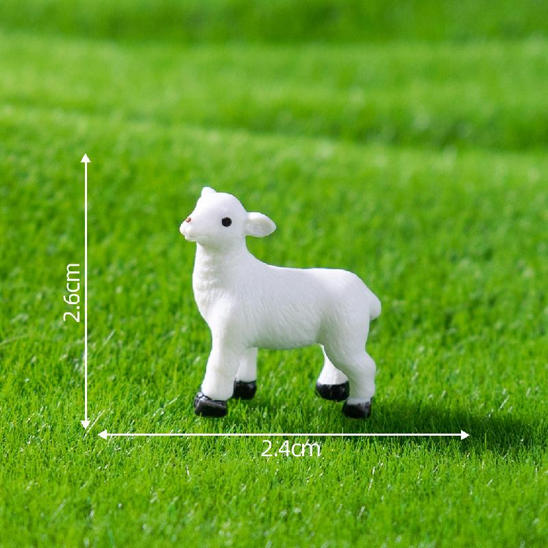 Tiểu cảnh nông trại: bò, cừu, DIY, phụ kiện bàn tiểu cảnh mini đồng quê nhỏ xinh (ZC-157)