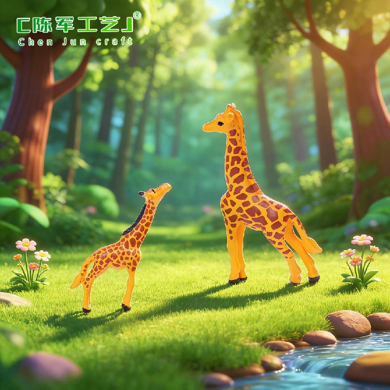 Phụ Kiện Tiểu Cảnh Tiểu cảnh hươu cao cổ nhỏ, phụ kiện trang trí cây cảnh mini (ZC-419)