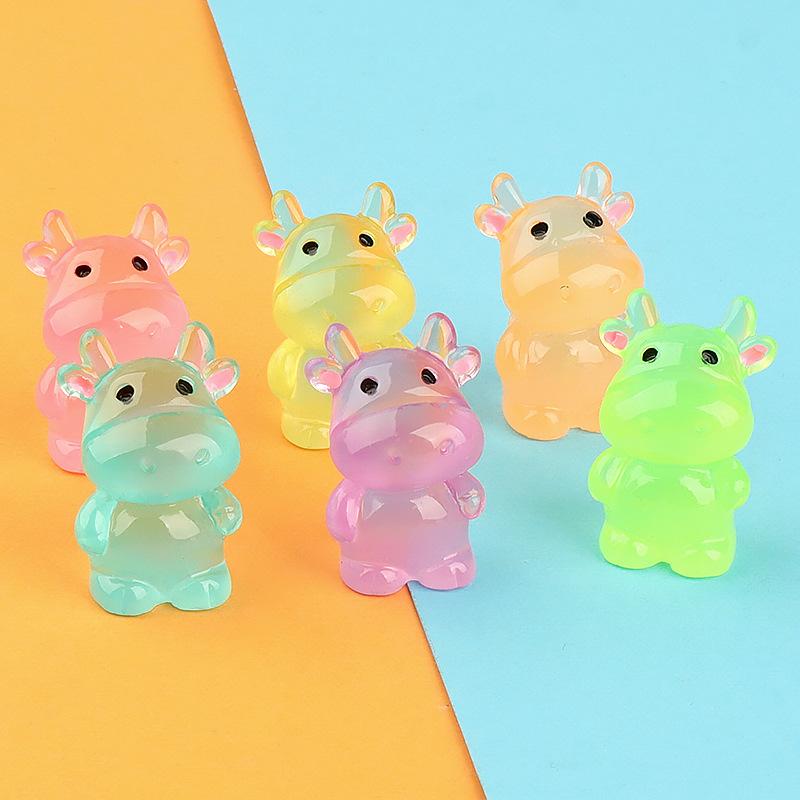 Charm bò phát sáng DIY trang trí xe hơi (FF-366)