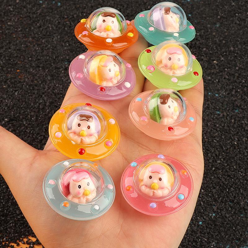 Charm LaBuBu Charm đĩa bay phát sáng DIY trang trí tiểu cảnh (FF-216)