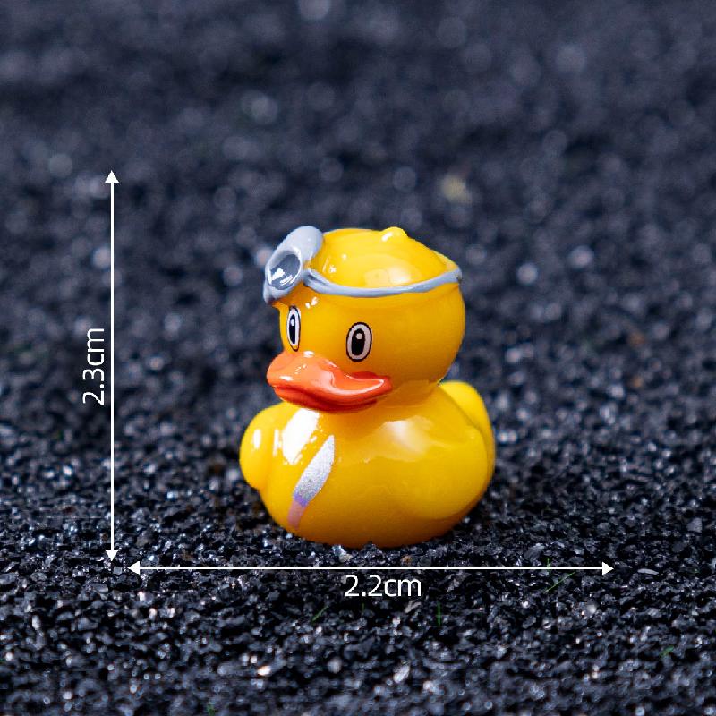 Tiểu cảnh vịt vàng Halloween, DIY, phụ kiện treo bàn tiểu cảnh mini đáng yêu (ZC-448)