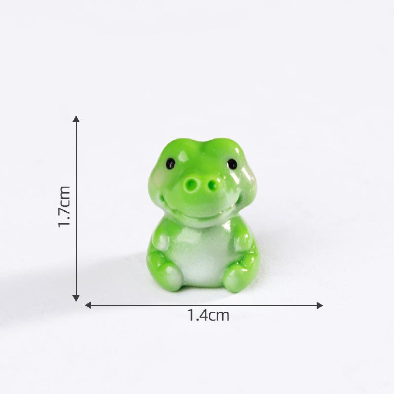 Tiểu cảnh ếch cá sấu tê giác DIY, phụ kiện tiểu cảnh mini bàn đáng yêu, cute (ZC-906)