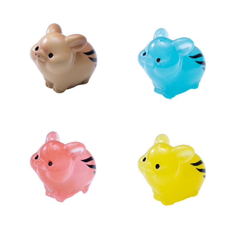 Tiểu cảnh lợn rừng phát sáng DIY, phụ kiện tiểu cảnh mini resin garden treo bàn cute (ZC-1401)