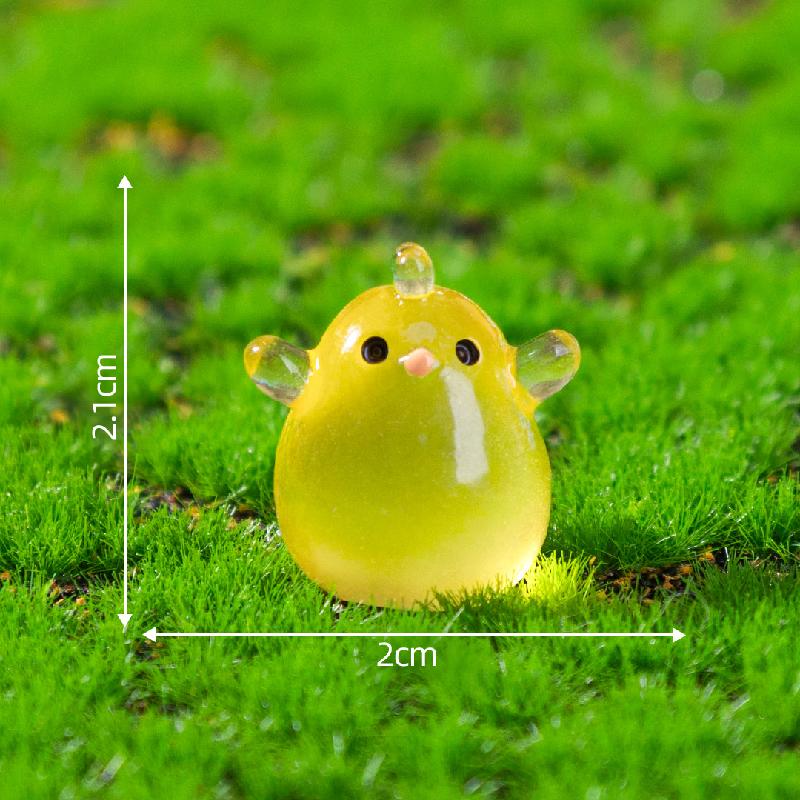 Tiểu cảnh mèo & thỏ phát sáng DIY, phụ kiện tiểu cảnh mini resin treo bàn garden đáng yêu cute (ZC-1439)