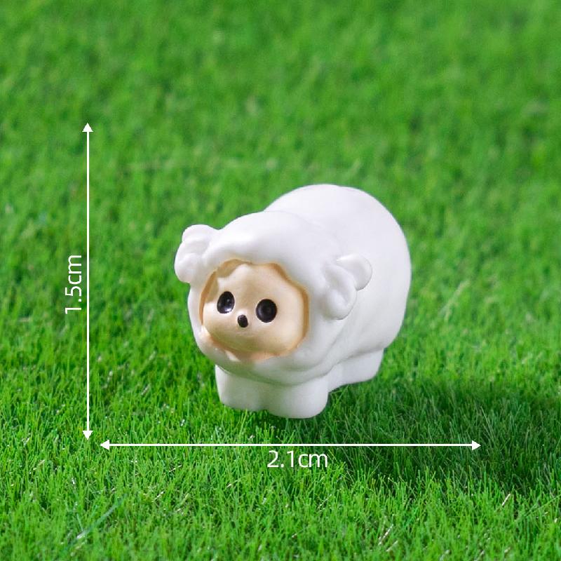 微景观创意迷你小猪小猫动物萌粒 DIY装饰配件迷你车载桌面小摆件