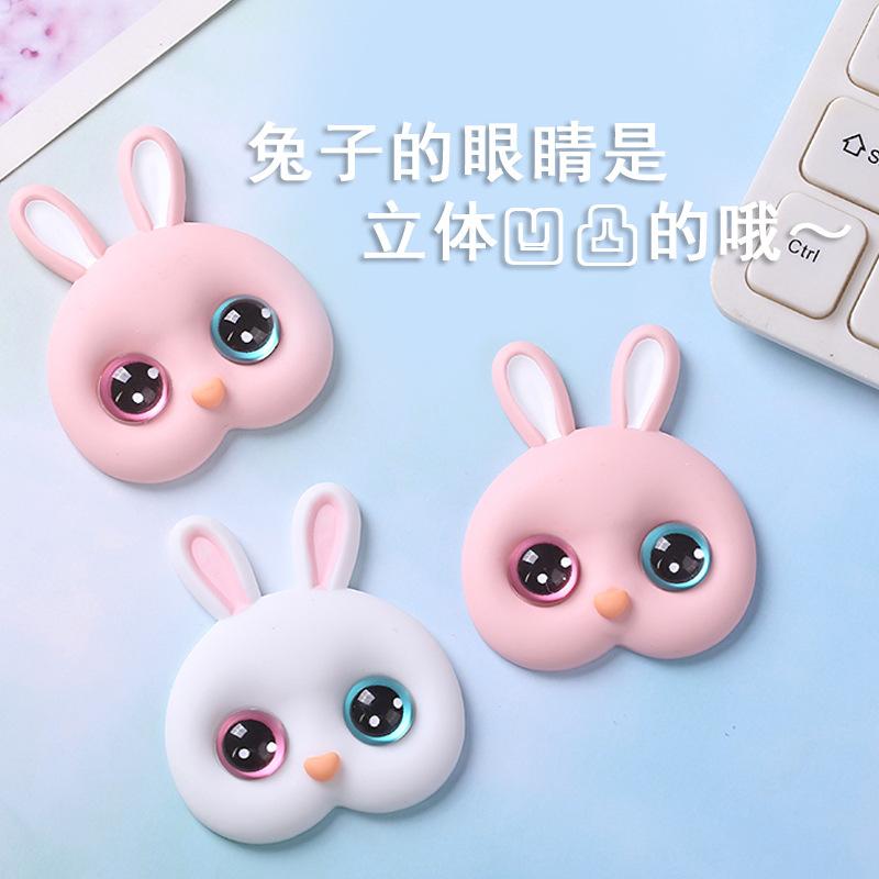 可爱兔头 树脂配件 手工DIY汽车装饰奶油滴胶手机壳发饰贴片