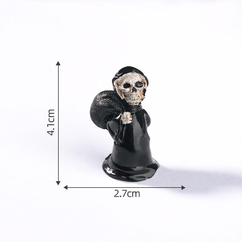 Tiểu cảnh hề xương Halloween, DIY, phụ kiện resin tiểu cảnh mini đáng yêu (ZC-572)