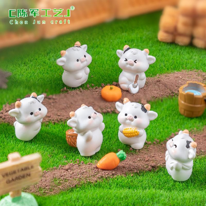 Phụ Kiện Tiểu Cảnh 微景观创意种地牛牛园艺造景 DIY装饰品配件迷你汽车载桌面小摆件