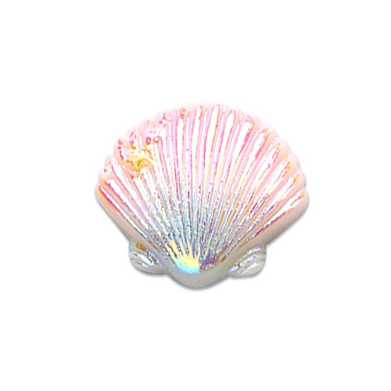 电镀仿真渐变幻彩贝壳diy树脂配件 手机壳材料包手工制作树脂配件