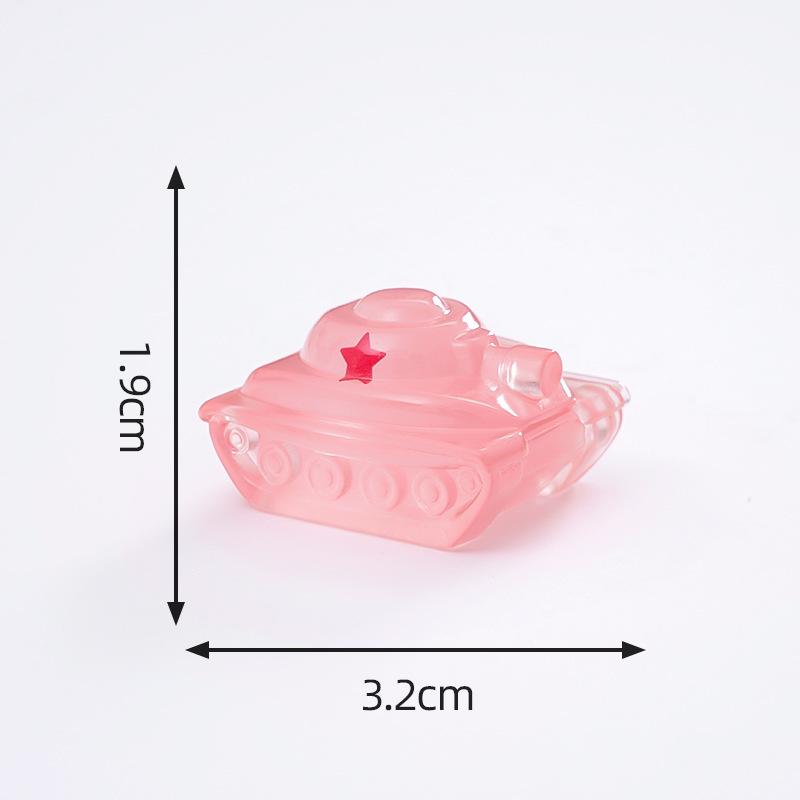 Tiểu cảnh xe tăng phát sáng DIY, phụ kiện tiểu cảnh mini resin treo bàn micro landscape (ZC-1397)