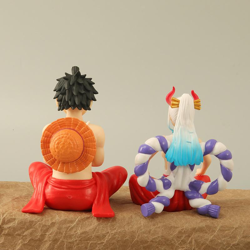 2 bộ đồ chơi tay cầm Hải tặc Vua, đồ chơi hoạt hình nhân vật Luffy và đồ chơi bộ trang trí. ZZ-220