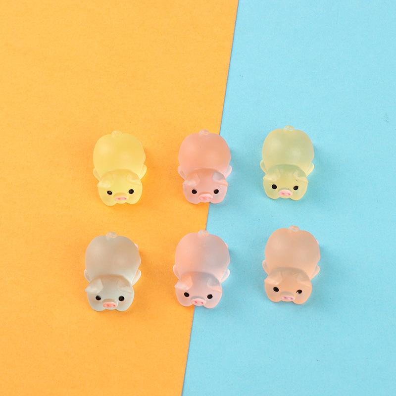 Charm heo phát sáng DIY trang trí điện thoại (FF-497)