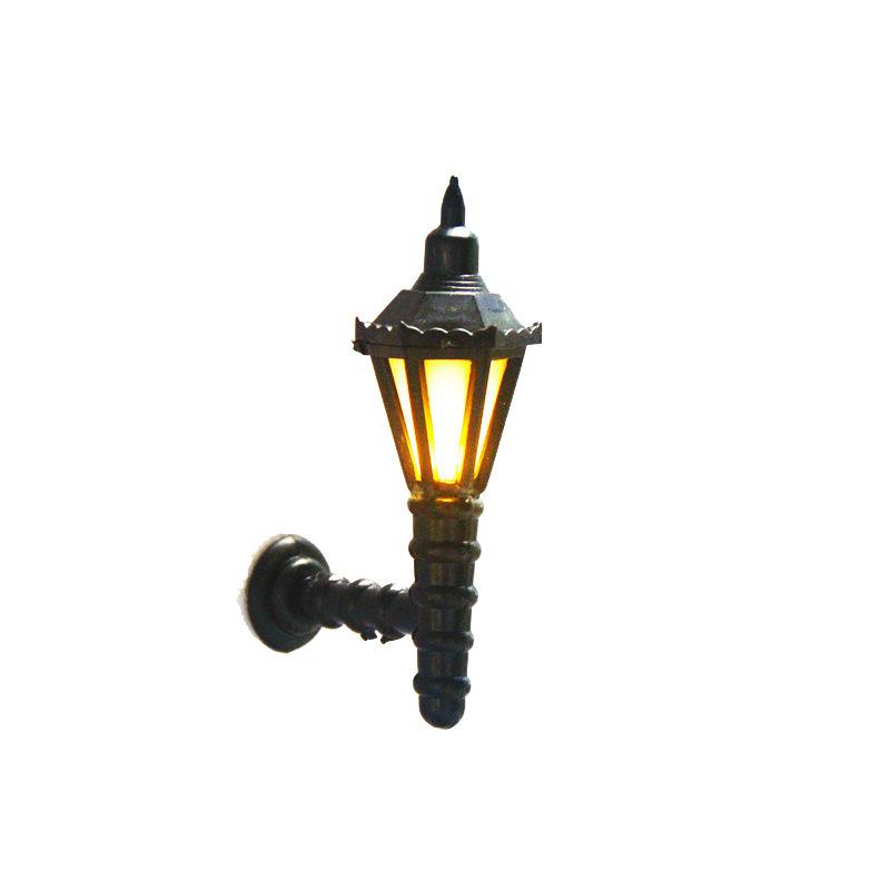 Phụ Kiện Mô Hình Đèn Tường Mini Có Đèn LED 3V Ánh Vàng (MH-112)