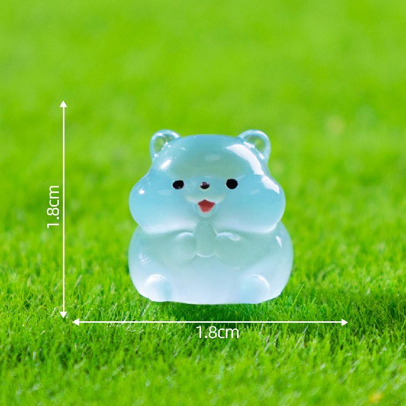 Tiểu cảnh chuột lang phát sáng DIY, phụ kiện tiểu cảnh mini bàn thu nhỏ đáng yêu (ZC-1016)