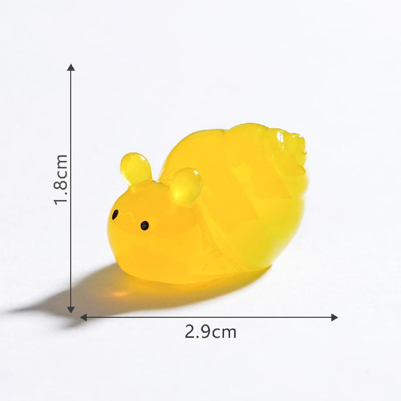 Tiểu cảnh sên tròn phát sáng DIY, phụ kiện tiểu cảnh mini garden resin treo bàn đáng yêu cute (ZC-1450)