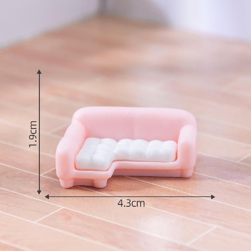 Tiểu cảnh sofa, tủ hồng DIY, phụ kiện tiểu cảnh mini nhà búp bê thu nhỏ đáng yêu (ZC-829)