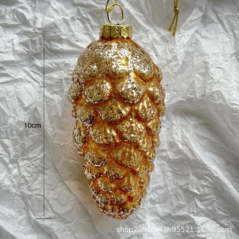 Trang Trí Noel Đồ trang trí Giáng Sinh Peacetime, bóng thủy tinh treo cây thông Noel, phụ kiện trang trí Noel sáng tạo, sang trọng