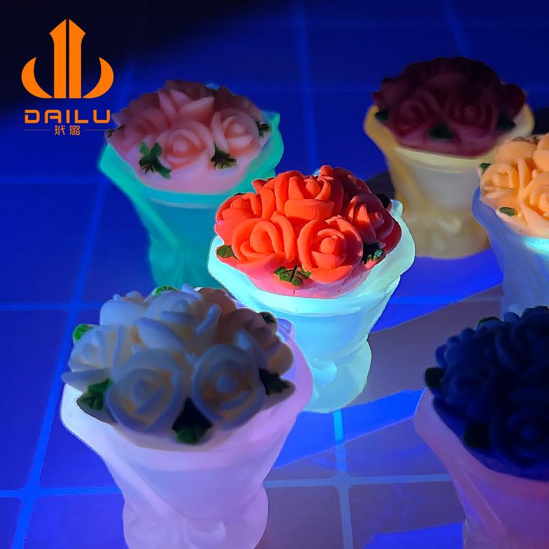 Charm hoa hồng phát sáng DIY trang trí tiểu cảnh (FF-373)