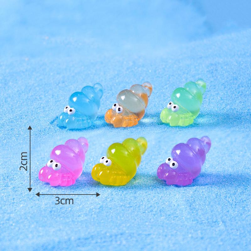 Tiểu cảnh hải cẩu, cua, cá ngựa phát sáng DIY, phụ kiện tiểu cảnh mini resin garden cute (ZC-1416)