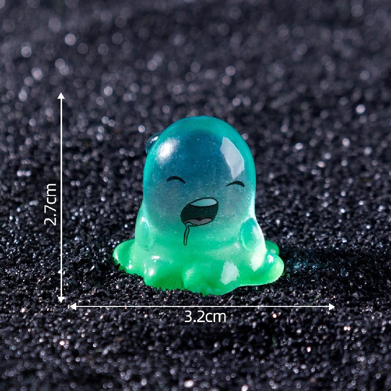 Tiểu cảnh quái cầu vồng phát sáng DIY, phụ kiện tiểu cảnh mini treo bàn đáng yêu (ZC-1098)