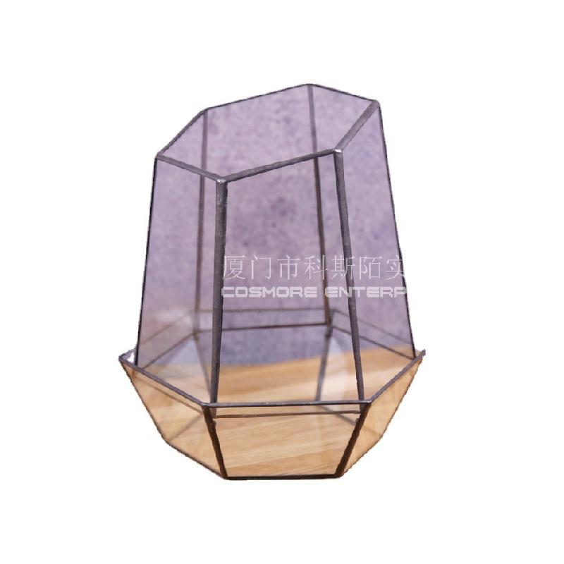 Chậu Đa Giác Nhà kính 6 mặt cắt tách rời Terrarium (DG-231)