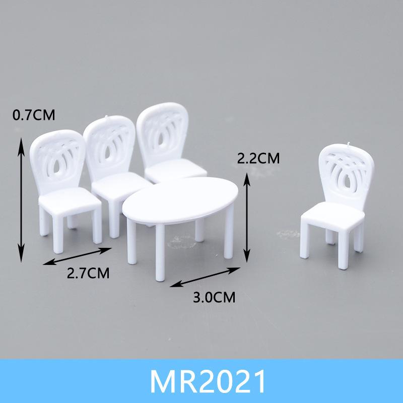 Bộ Bàn Ghế Nội Thất Mini Tỷ Lệ 1:50 (MH-80)