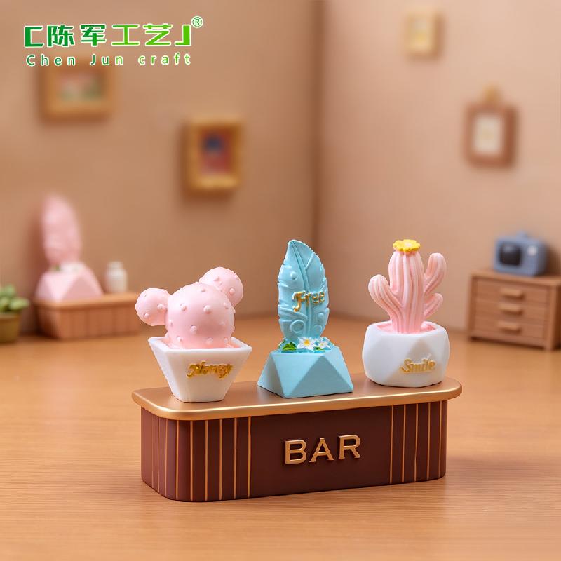 Phụ Kiện Tiểu Cảnh Tiểu cảnh xương rồng mini, quà tặng trang trí nữ tính (ZC-54)