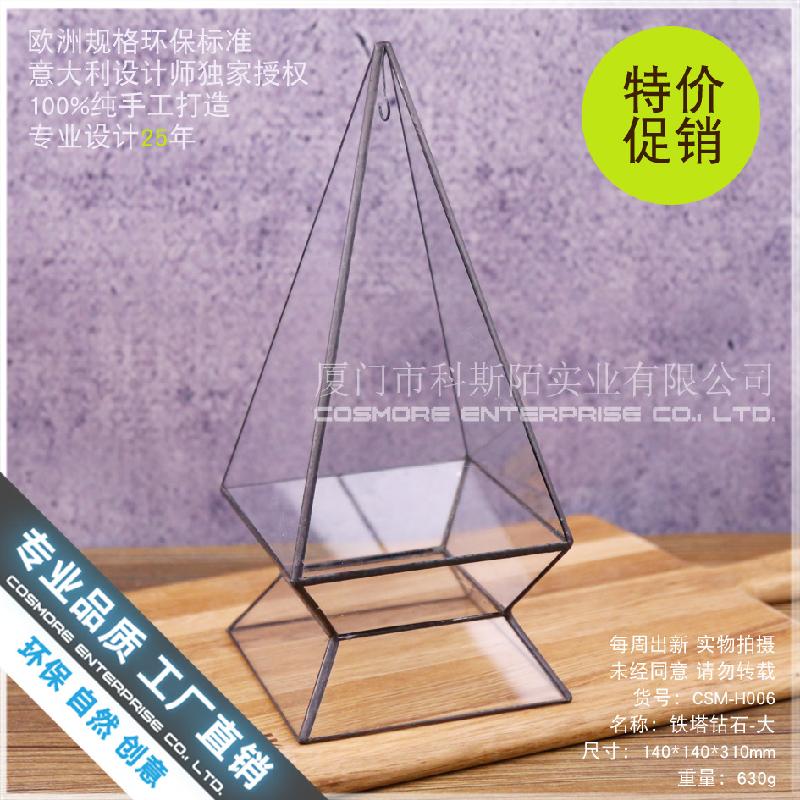 Chậu Đa Giác Bình sinh thái rêu cảnh văn phòng (DG-234)