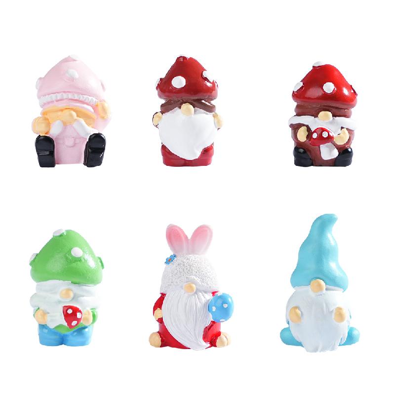 Tiểu cảnh nấm & lùn DIY, phụ kiện tiểu cảnh mini resin treo bàn garden đáng yêu cute micro (ZC-1446)