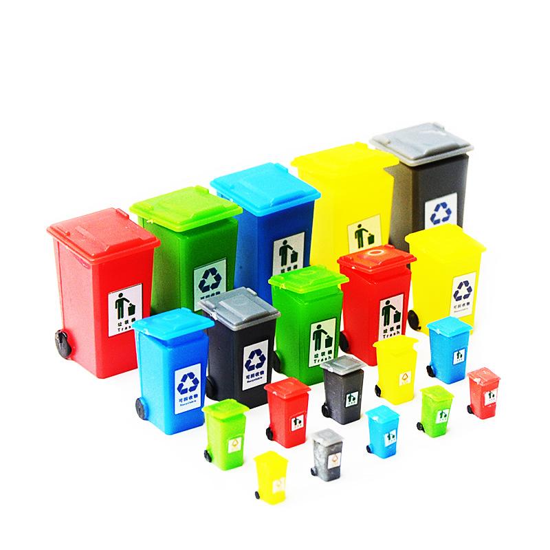 Phụ Kiện Mô Hình Thùng Rác Mini Mô Hình Trang Trí Sa Bàn (MH-181)